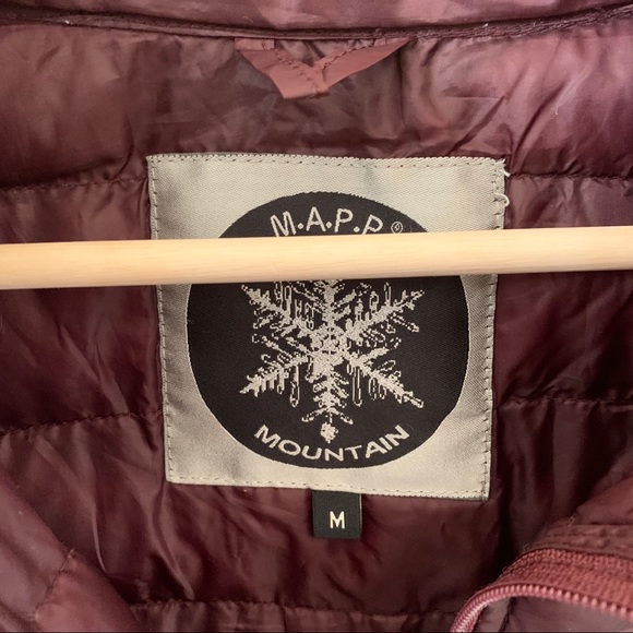 Burgundy Lightweight Puffer Jacket - Picture 3 of 4